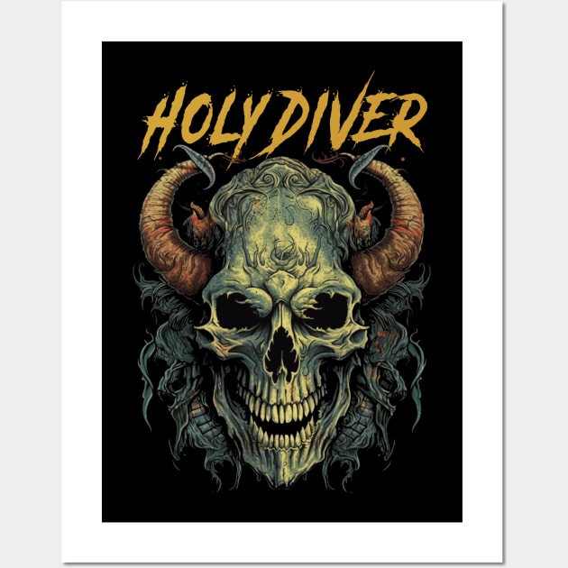 HOLY DIVER VTG Wall Art by a.rialrizal